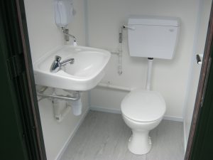 Single mains toilet, site toilet, portable toilet, £2500 + VAT