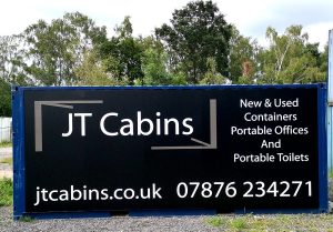 New 20ft x 8ft Storage Container With Branded Logo Panel £2900+Vat